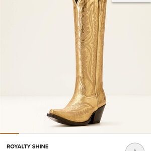 Royalty For Me Gold Cowboy Boots
